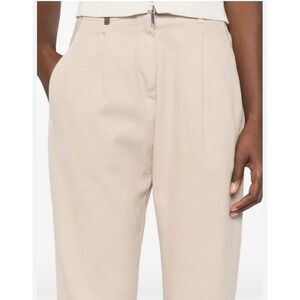 Peserico - Beige Casual Pants Stretchy Size 46 IT US 8